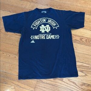 Adidas Notre Dame Navy T-Shirt - medium